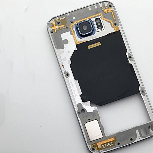 Mittelrahmen kompatibel für Samsung Galaxy S6 G920, Farbe:Schwarz