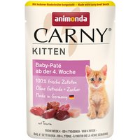 Sparpaket animonda Carny Kitten Pouch 24 x 85 g - Baby-Paté mit Rinderbrühe