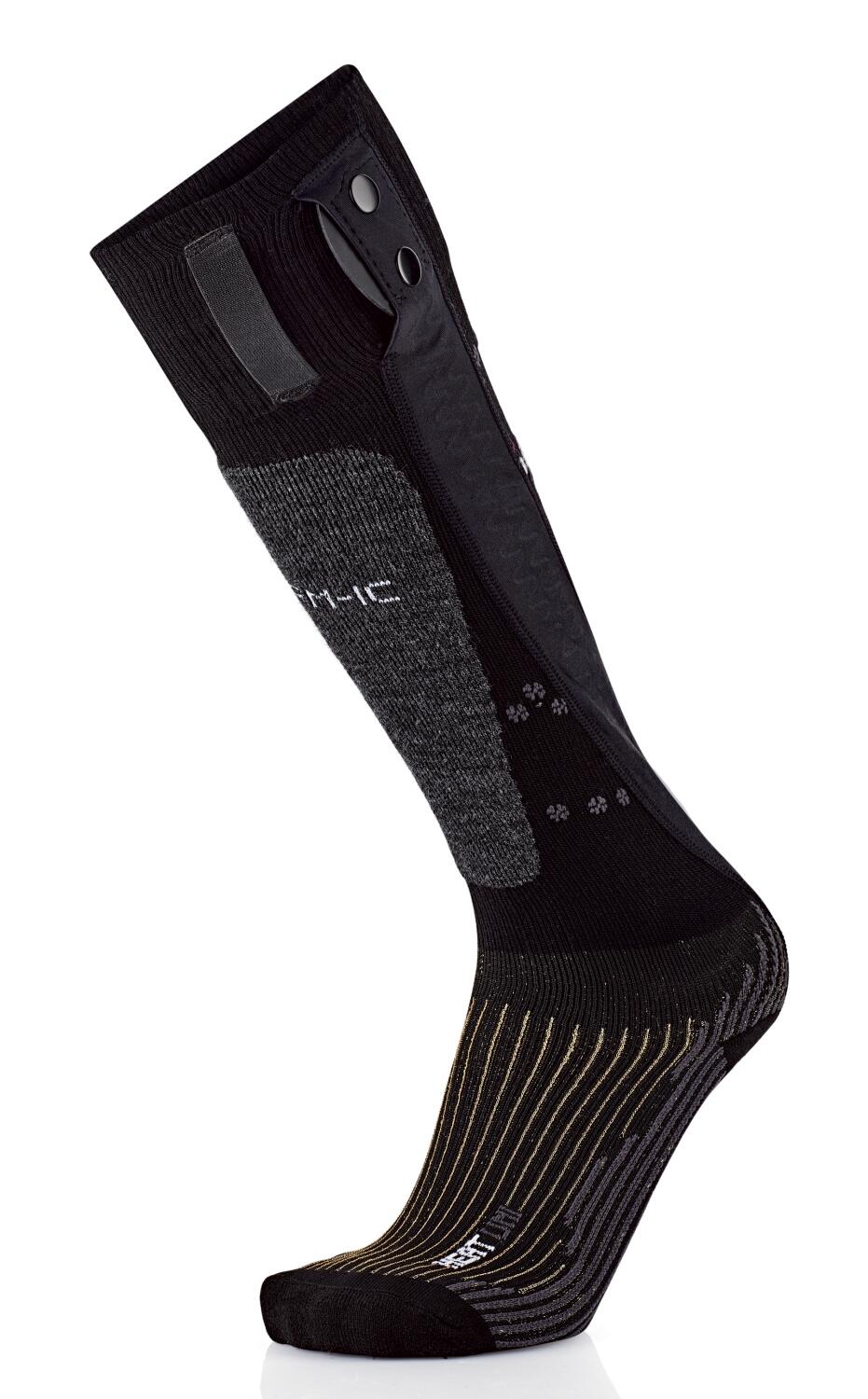 Therm-ic PowerSocks Heat Uni V2 Heiz Socken ohne Akku (42.0 - 44.0, black/snow pattern)