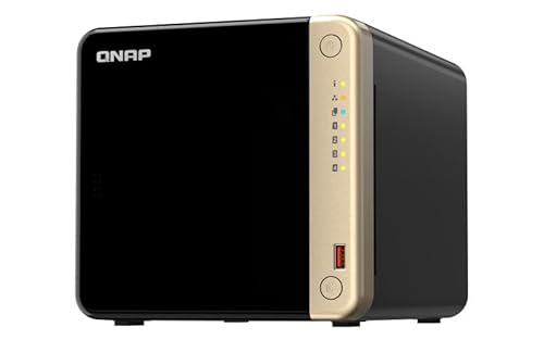 QNAP TS-464 (4G) 4 Bay NAS (Intel® Celeron® N5095 Quad-Core Prozessor Burst bis zu 2,9 GHz, 2,5GbE) 32TB Bundle mit 4x8TB WD RED Plus HDD