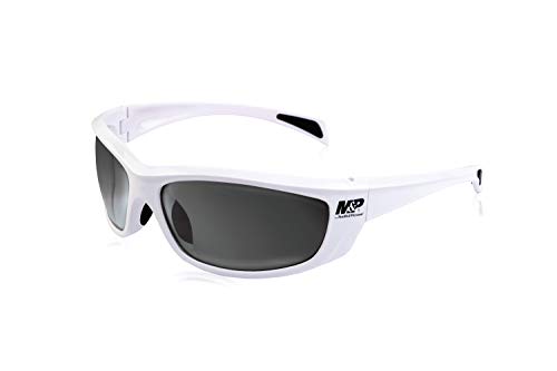 M&P Accessories 1108263-SSI Whitehawk Full Farm Schießbrille, glänzend, Weiß/Smoke – Multi, N/A