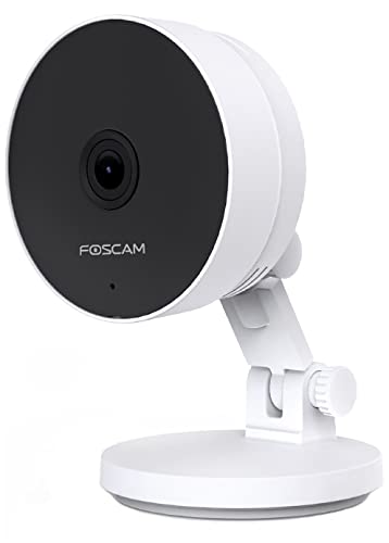 Foscam C2M IP-Kamera, WLAN, 2 MP, Sicherheit, menschliche Erkennung, Audio, Nachtsicht, kompatibel mit Alexa, spanische Version (P2P, 1080p, ONVIF)