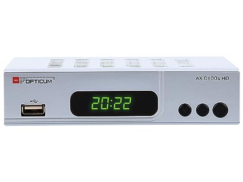 Opticum AX C100s HD DVB-C Digital Kabel Receiver (HDTV, DVB-C, HDMI, SCART, USB) silber