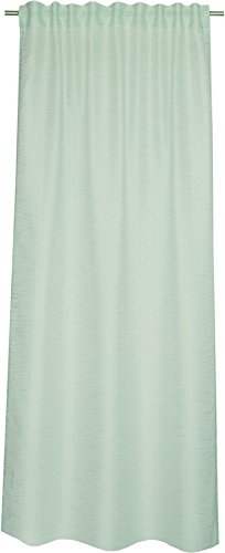Schöner Wohnen 70502-090 Meshwork Schal mit verdeckten Schlaufen, Polyester, Mint, 250 x 130 cm