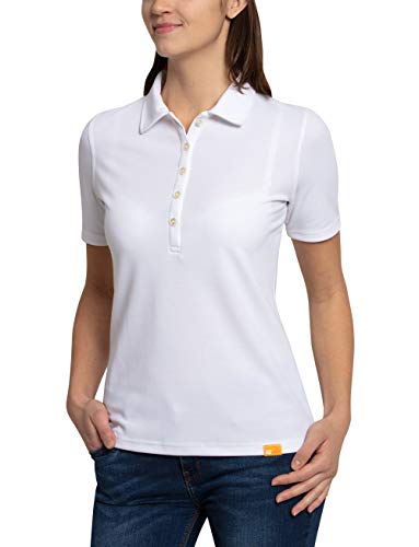 iQ-UV Damen Sonnenschutz Polo Shirt, White, L