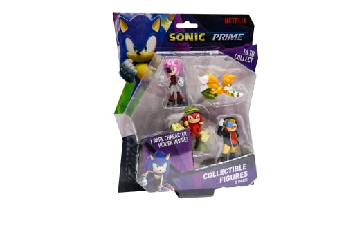 Sonic Prime Figures 5 Pack Blister, Serie 1, zufällig ausgewählt, Sammeln Sie alle 16!