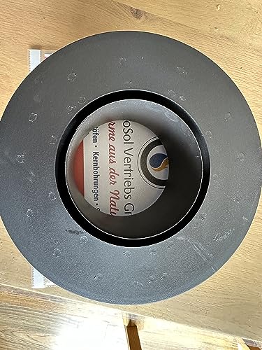 AdoroSol Vertriebs GmbH Profiquallität Wandfutter Reduzierung von 130 mm auf 80 mm für Pelletöfen schwarz
