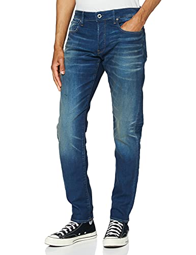 G-STAR RAW Herren 3301 Slim Jeans, Grey (dk aged cobler 7863-3143), 33W / 36L