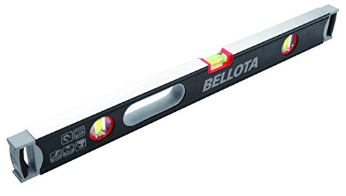 BELLOTA 50107 M-40 Extrastrong Stahlrohr Wasserwaage 40 cm