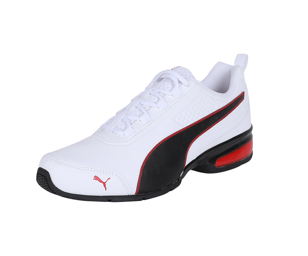 PUMA Unisex Leader Vt Sl Straßenlaufschuhe, Puma White Puma Black Flame Scarlet, 44 EU