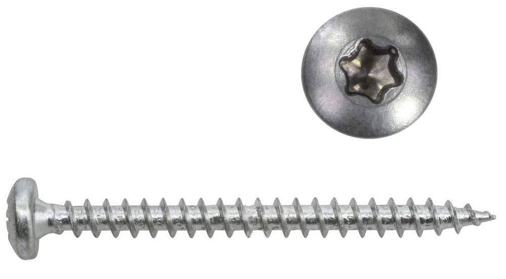 Panhead Schrauben Edelstahl 4x40 mm - 1000 St. Vollgewinde Holzschrauben Torx A2