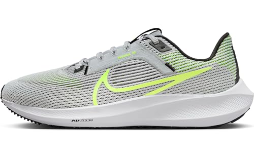 Nike Herren Air Zoom Pegasus 40 Straßen-Laufschuh, Wolf Grey/Volt-Black-White, 47.5 EU