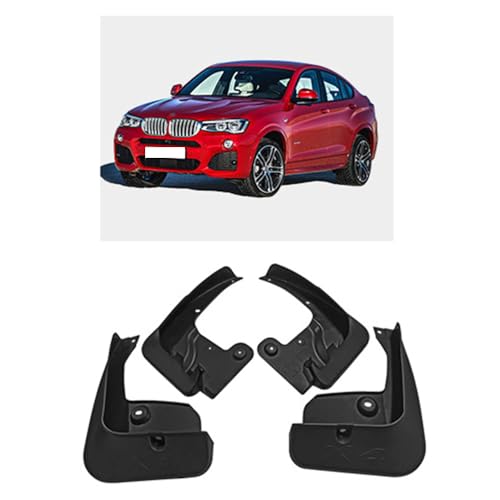 4 Stück Auto-Schmutzfänger, für BMW X4 X F26 2014-2018-Schmutzfänger, Spritzschutz, Fahrzeug-Sedimentschutz, vorne und hinten, komplettes Set