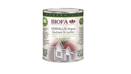 Biofa 5142 Vernilux Decklack auf Wasserbasis weiß für außen 1 l