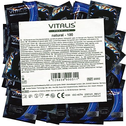 100 Premium Kondome Vitalis Natural - Der Klassiker unter den Kondomen