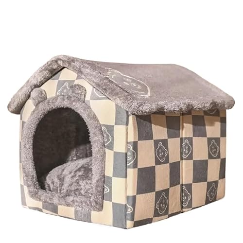 Faltbare Hundehütte Zwinger Bett Matte für kleine mittelgroße Hunde Katzen Winter warmes Katzenbett Nest Haustierprodukte Korb Haustiere Welpenhöhle Sofa (Farbe: 10, Größe: S innerhalb 3,5 kg