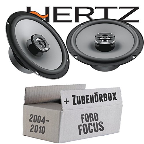 Lautsprecher Boxen Hertz X 165-16,5cm Koax Auto Einbauzubehör - Einbauset passend für Ford Focus 2 Front - justSOUND