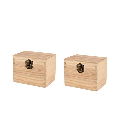 SUPVOX Holz-Box für ätherische Öle, Ölflaschen, Nagellack-Box, Aroma-Zubehör, Behälter für Zuhause, Geschäft, 2 Stück, 6 Fächer
