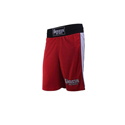 BOXEUR DES RUES - Boxing Shorts In Red Mesh, Man, XS