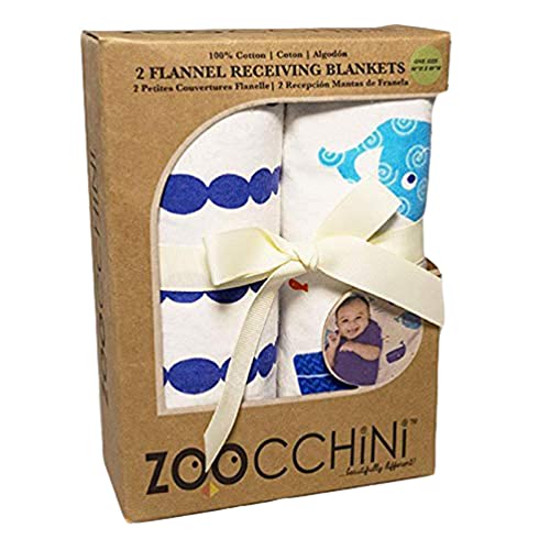 Zoocchini Decke Flanell Wal blau Motiv