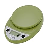 Escali Primo P115TG Präzisions-Küchenwaage zum Backen und Kochen, leichtes und langlebiges Design, LCD-Digitalanzeige, Estragon Green, 5 kg Kapazität