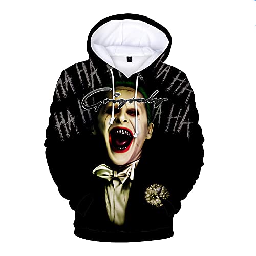 3D-Druck Joker Und Harley Quinn Hoodies Klassische Jared Leto Und Maegot Robbie Männer/Frauen Hoodie Sweatshirt Hip Hop Jungen Kleidung-Dark_Grey_XL
