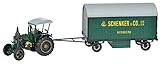 Schuco 450769700 - Lanz Ackerluft Schenker, Maßstab 1:32, Traktor mit Anhänger