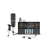 Maono AM200 - Maonocaster Lite mit mikrofon - All In One USB tragbar Podcaster package, AM200
