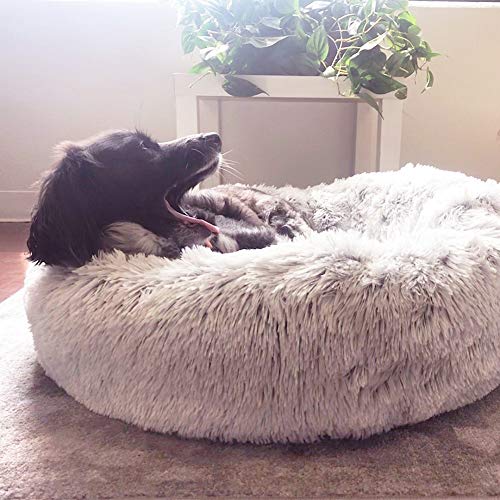 Monba Luxuriöses Hundebett Flauschiges Haustierkissen Katzensofa rutschfeste Waschbar Tier Schlafplatz Matratze für Katzen kleine, Mittelgroße, Große Hunde