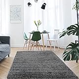 mynes Home Shaggy Teppich Hochflor Beige / Weich Modern Pastell Einfarbiges Design / Softtouch / Wohnzimmer Schlafzimmer / 120x170 cm