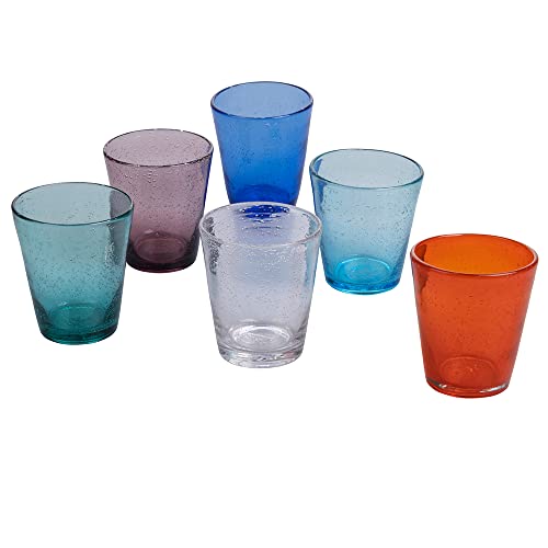 6er Set Wassergläser 330 ml aus mundgeblasenem Glas, Infinite Cancun