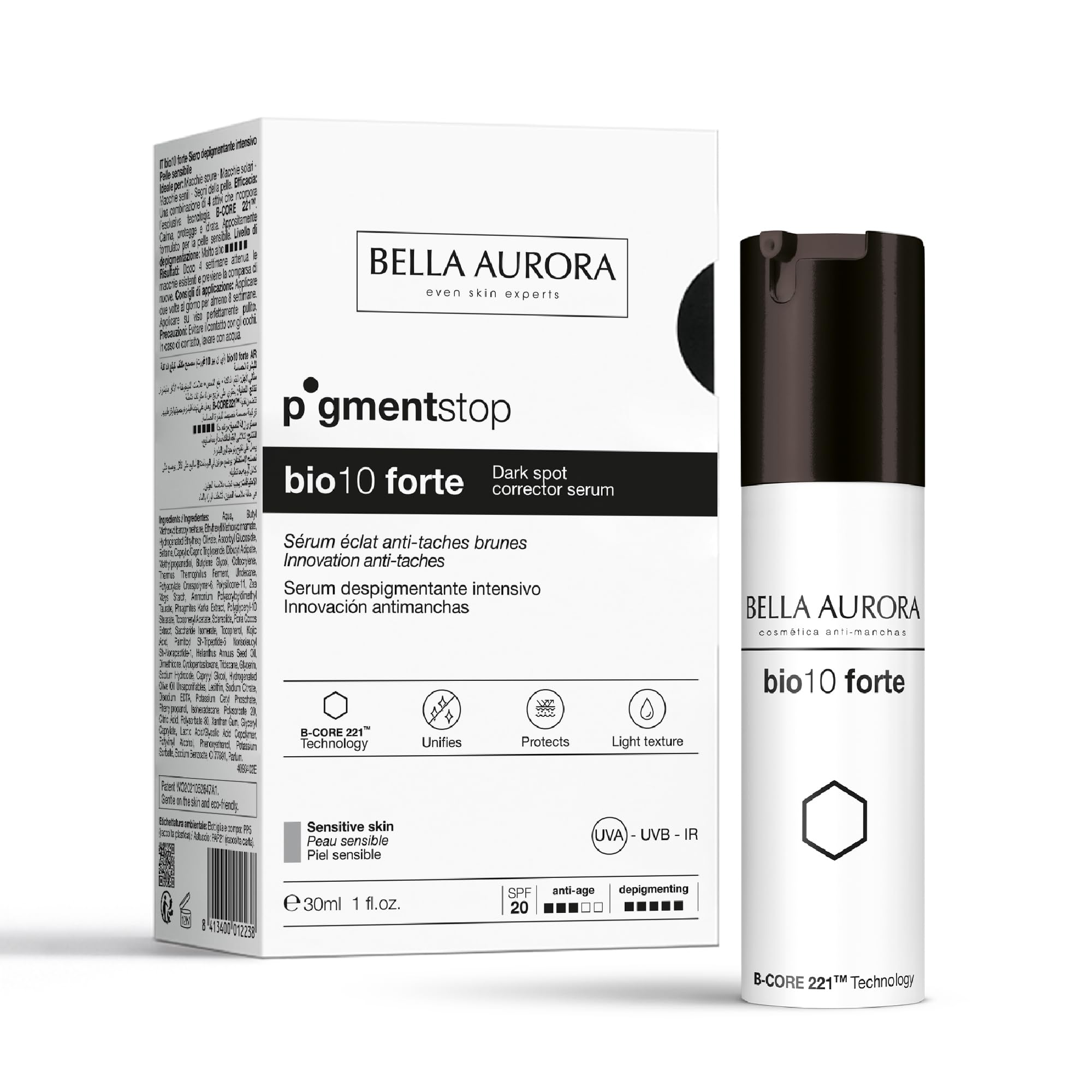 Bella Aurora, PigmentStop bio10forte, Intensivbehandlung gegen dunkle Flecken, Anti-Ageing-Creme für dunkle Flecken im Gesicht, 30ml (30ml)