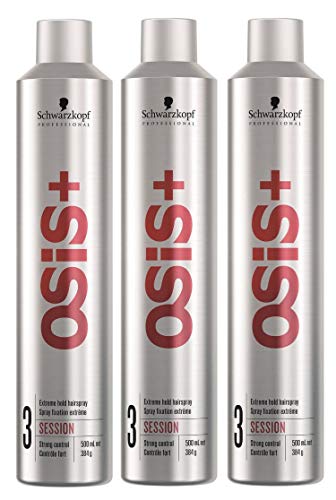 3 x Schwarzkopf Osis Haarspray - Session starke Kontrolle - 500 ml