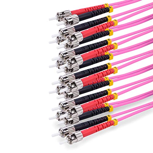 TPFNet 5er Pack 5m LWL Multimode Kabel ST/ST OM4 Duplex 50/125µm 10 Gigabits