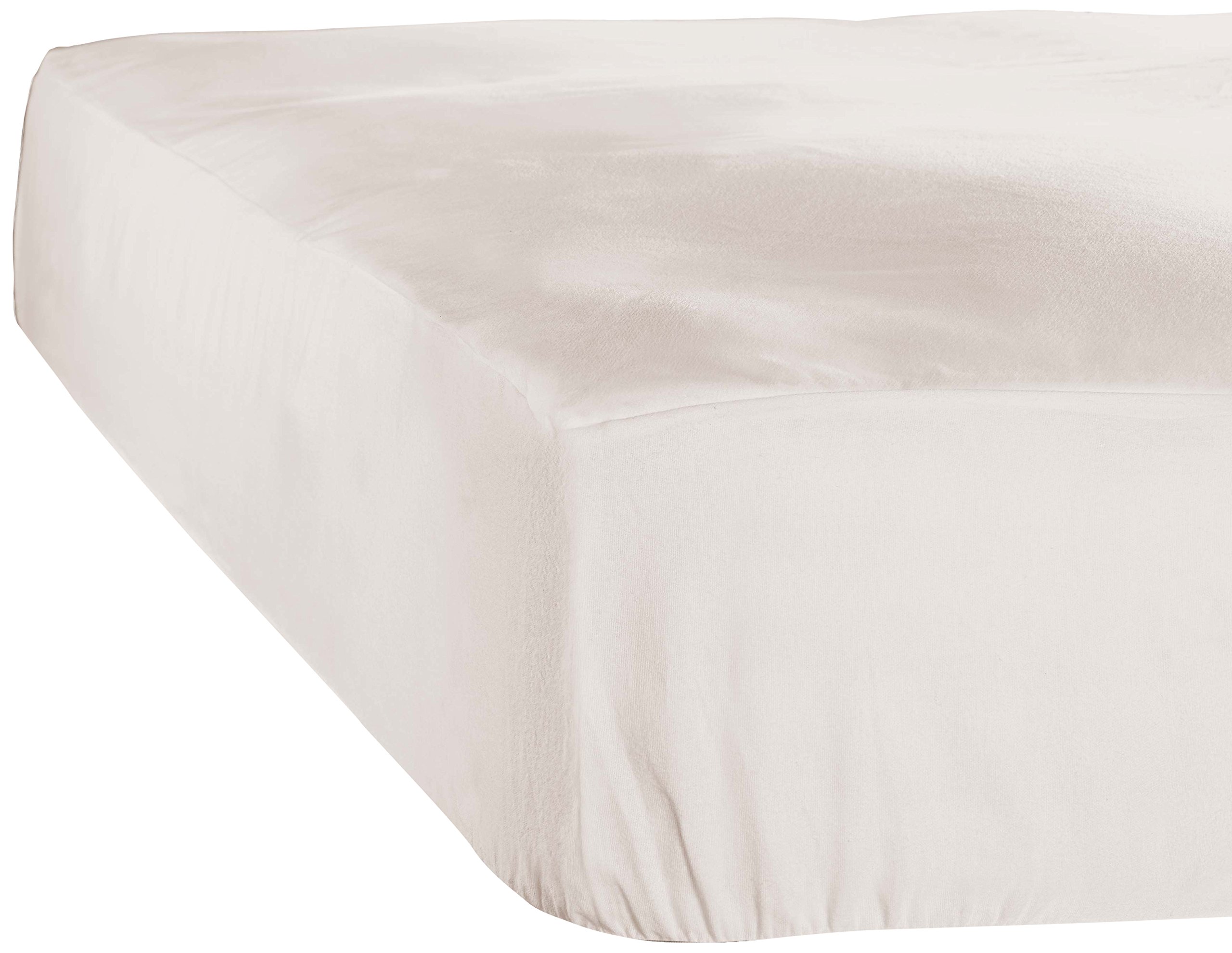 De Witte Lietaer Case Spannbettlaken, Jersey, Baumwolle, Ivory, 180 x 200 x 30 cm