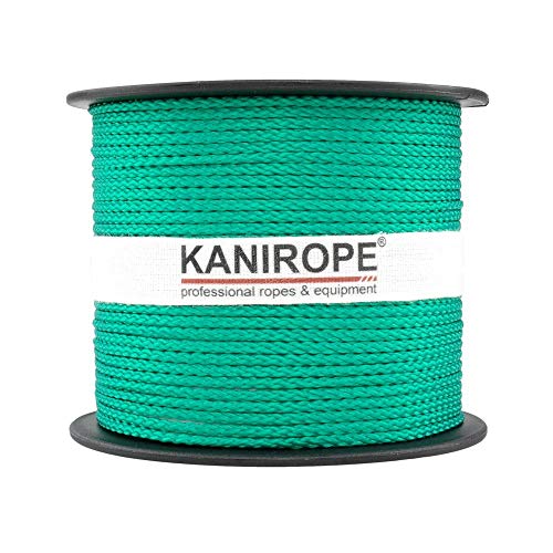 Kanirope® PP Seil Polypropylenseil MULTIBRAID 2mm 500m Farbe Grün (0117) 8x geflochten
