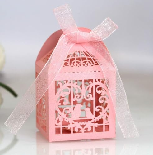 ❀ Süßigkeiten-Schachtel, Hochzeits-Süßigkeitsschachtel-Verpackung, hohle Geschenkboxen, Verpackung for Kekse, Schokolade, Geburtstag (Farbe: 2, Größe: 5 x 5 x 8 cm) (Farbe: 9 (Farbe: 2, Größe: (Color