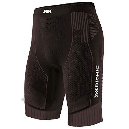 X-Bionic Herren Effektor 4.0 Running Shorts, Opal Black/Arctic White, L