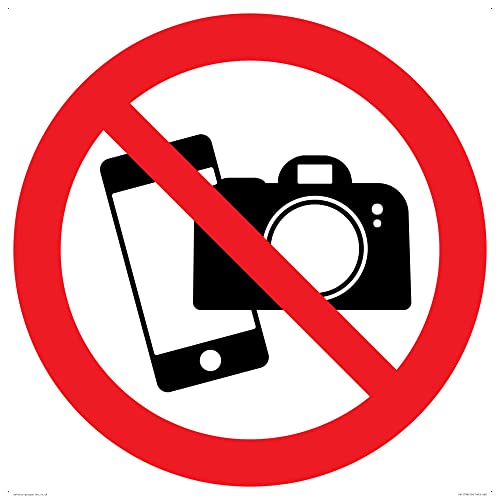 P932 Prohibition: No Filming or photography Schild – 600 x 600 mm – S60