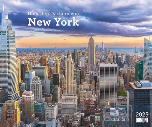 Über den Dächern von New York 2025 – Städte-Reise-Kalender – Querformat 60 x 50 cm – Spiralbindung