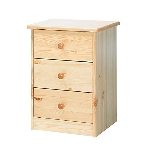 Mario Natural Lacquer 3-Drawer Chest