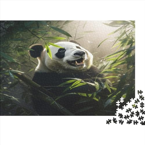 Bambuspanda Puzzles Für Erwachsene Wilde Tiere 1000 Stück Anspruchsvolles Spiel Hölzern Geschenk Hochwertig Und Langlebig Für Erwachsene 1000pcs (75x50cm)