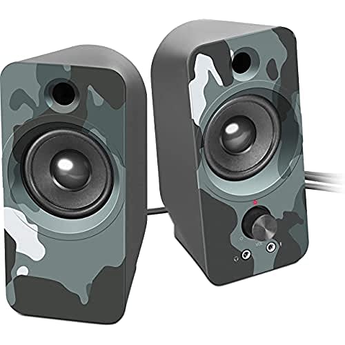Speedlink DAROC Stereo Speaker - PC Lautsprecher - 6W (RMS), blau Camouflage