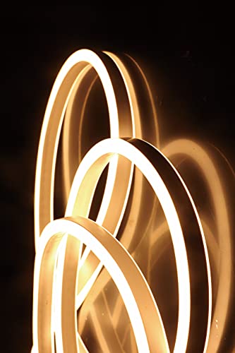 LEDZEIT - Profi Serie - LED Neon Flex Lichtschlauch 10m, Außen und Innen, Licht Strip, Lichtband, Warmweiß, 120LED/M, SMD2835, IP65, Dimmbar, Erweiterbar, Flexibel, Biegsam, für Treppe, Wand, Decke