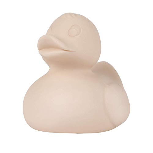 Oli & Carol Badespielzeug aus Naturkautschuk, Elvis die Badeente, Nude, 8 cm