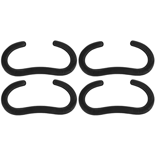 Gatuida 4-Teiliges Virtuelles Kopfpolster aus Schaumstoff mit Leicht zu Reinigendem D-Cover-Schwammpaket für Kompatibles Pad-Gesicht – Schwarzes Erlebnis-PU-Augenersatz-CV-Rift-VR-Leder