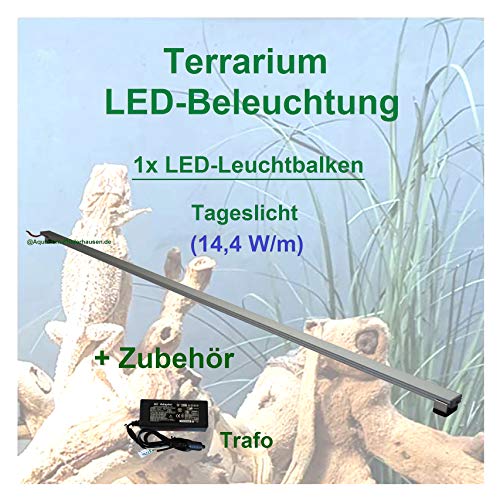 Aquarium-Plüderhausen Terrarium LED Beleuchtung Wüsten Reptilien Pflanzen LED 80 cm Set1 Leuchtbalken