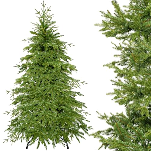 SPRINGOS Künstlicher Weihnachtsbaum Fichte Natural 150 cm PE inkl. Ständer