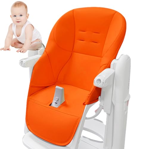 Hochstuhl Kissenbezug, Baby Esszimmerstuhlbezug Aus PU Leder, Hochstuhl Bezug Für Babys, Hochstuhl Kissen Ersatzbezug Sitzkissen, Kompatibel Mit Peg Perego Tatamia Hochstuhl