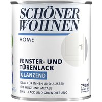 SCHÖNER WOHNEN-Kollektion Lack "Home Fenster- und Türenlack", (1), 750 ml, weiß, glänzend, ideal für innen